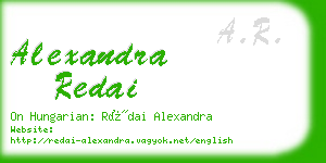 alexandra redai business card